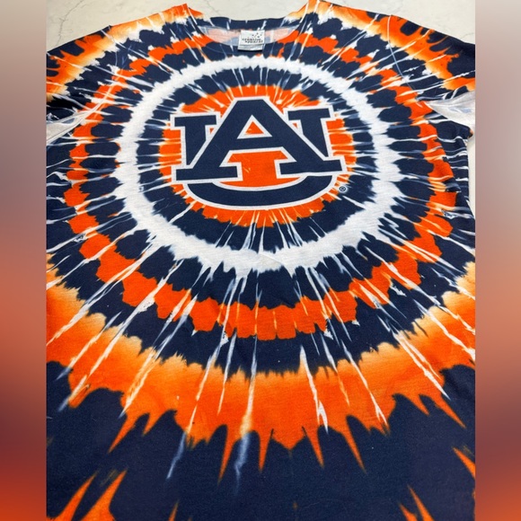 Auburn Tie Dye One of a Kind Women’s T-shirt Size Large - Picture 6 of 9